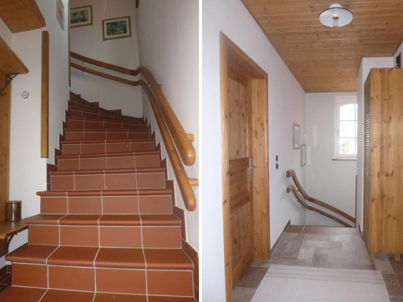 Treppe unten/oben